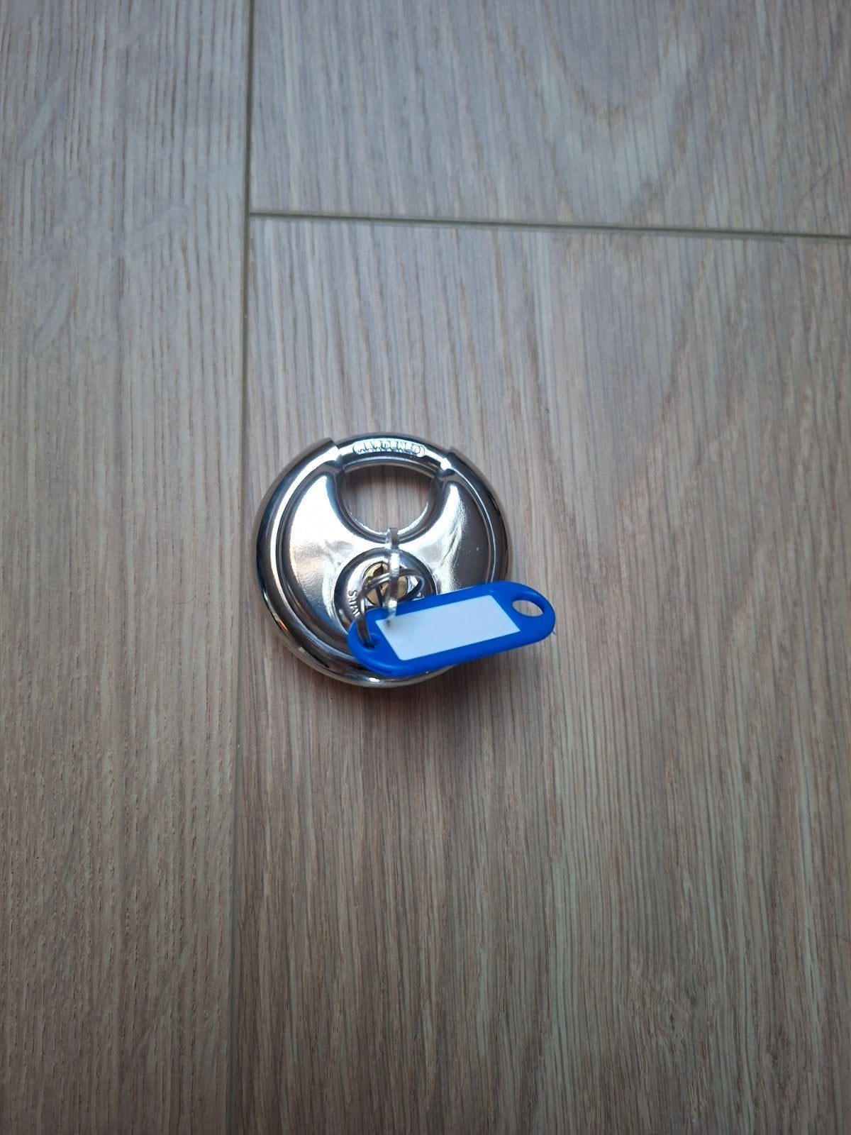 Rond hangslot van roestvrij staal met sleutel, Ophalen of Verzenden, Nieuw