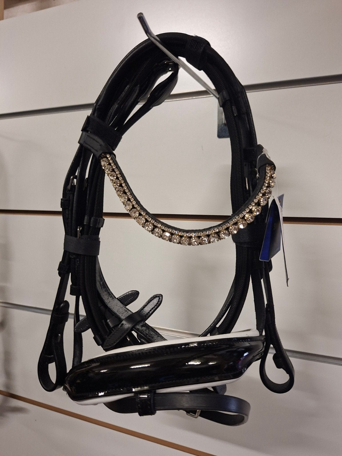 Nieuw hb pony hoofdstel zwart wit, Dieren en Toebehoren, Hoofdstel, Debaronesruitersport@hotmail.com, Wit, Nieuw