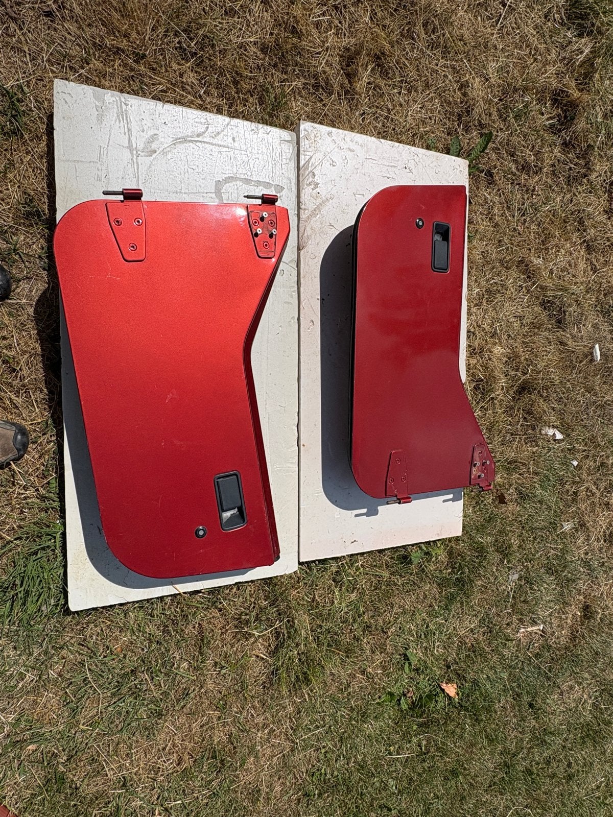 Halve deuren Jeep Wrangler TJ (rood), Auto-onderdelen, Gebruikt, Ophalen, Jeep, Voor
