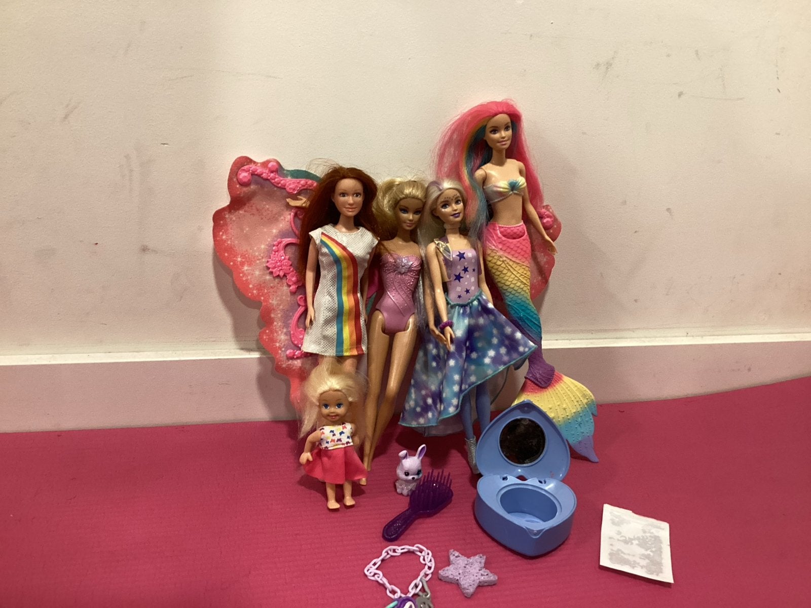 Barbie Poppen met Kleurveranderend Haar en Accessoires, Ophalen of Verzenden, Gebruikt, Barbie