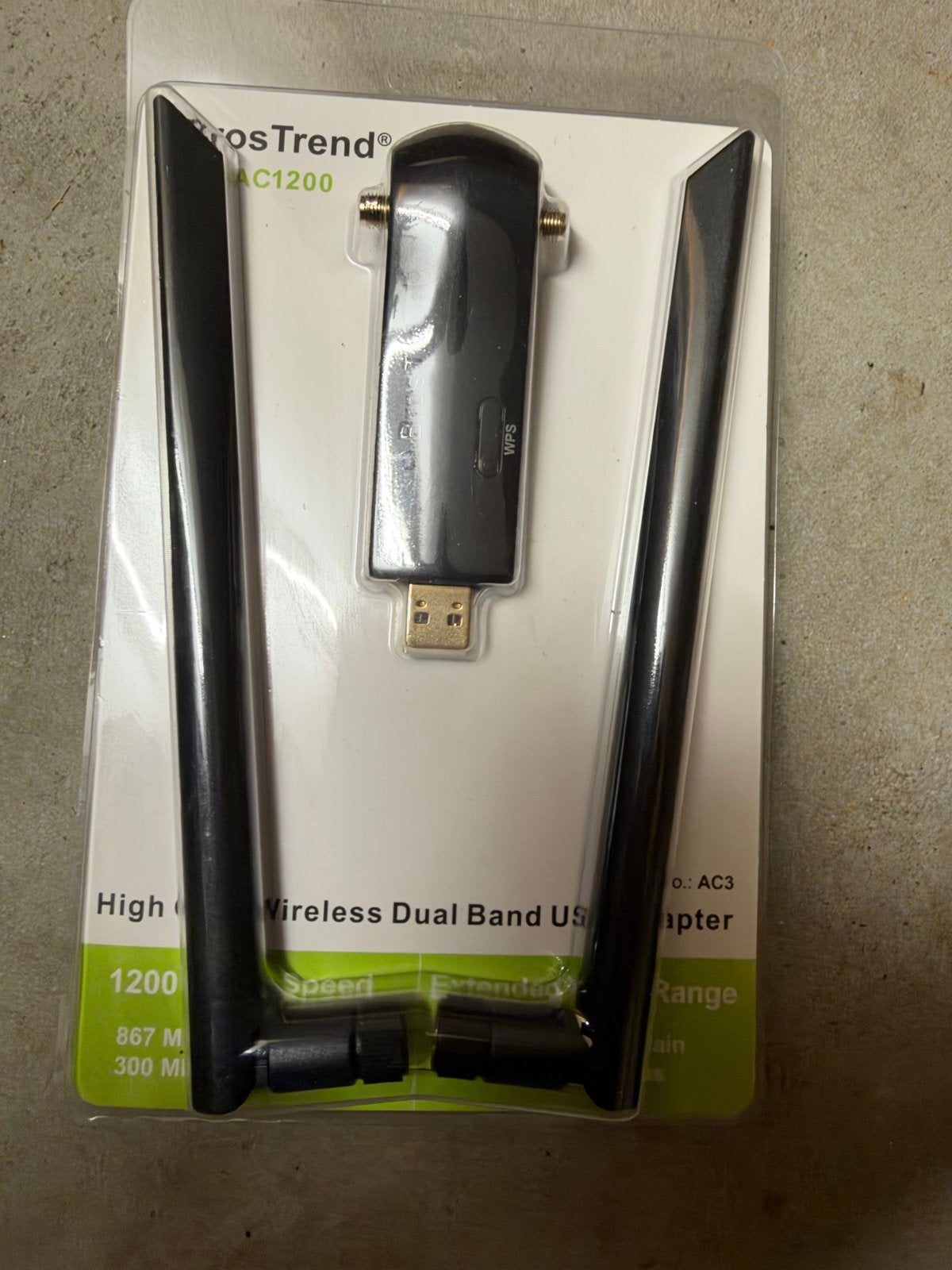 BrosTrend AC1200 Wireless Dual Band USB Adapter, Ophalen of Verzenden, Nieuw