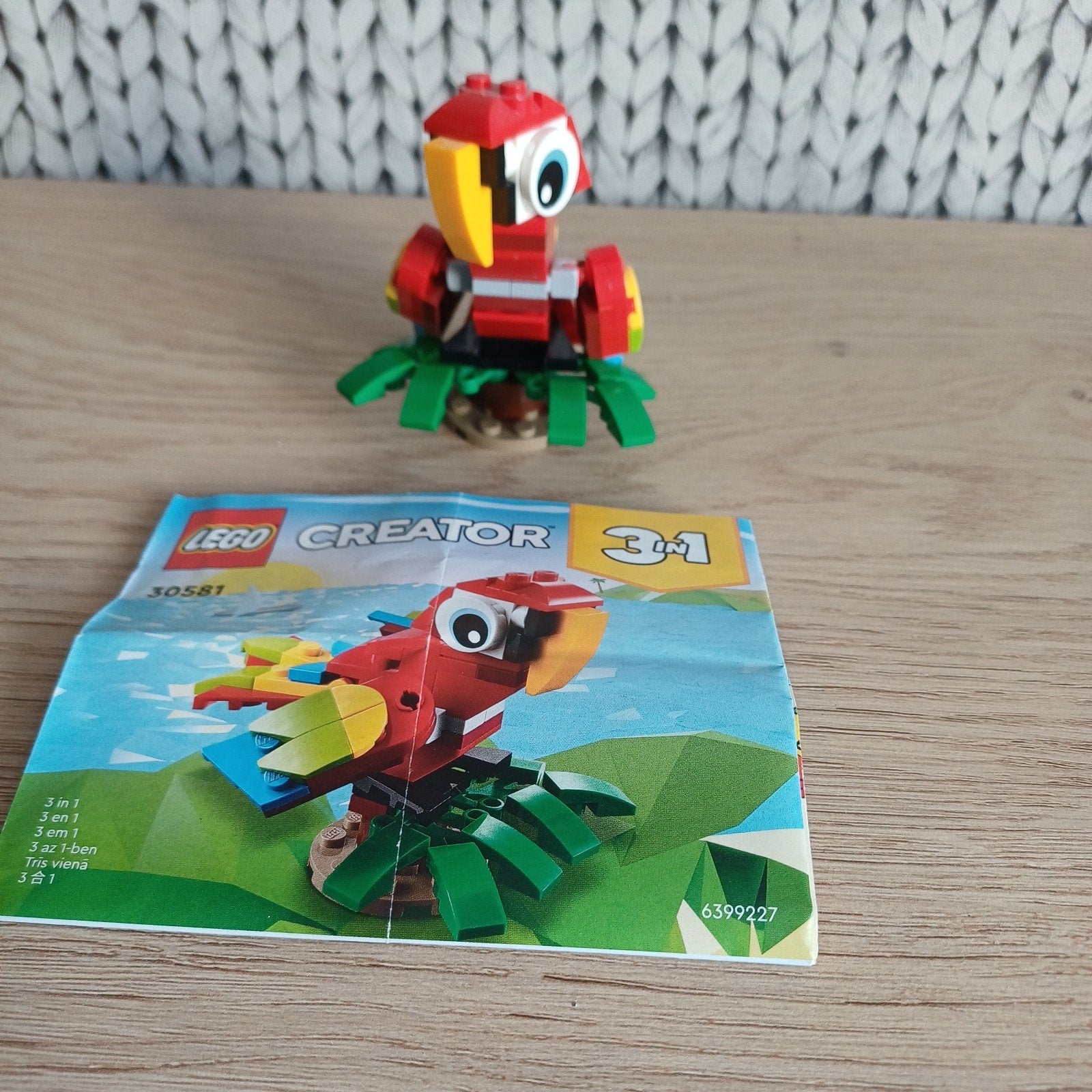 Lego Creator 30581 Papegaai compleet met boekje, Gebruikt, Lego, Compleet, Ophalen of Verzenden