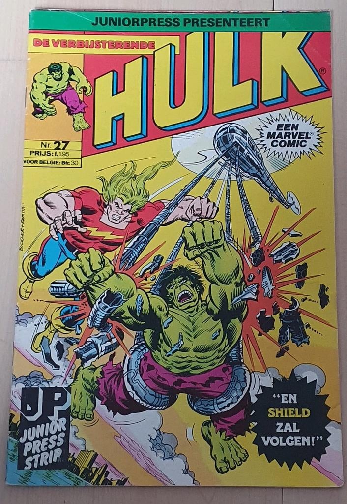 Te koop: Hulk comic Junior Press nr. 27, Eén comic, Ophalen of Verzenden, Gelezen, Europa
