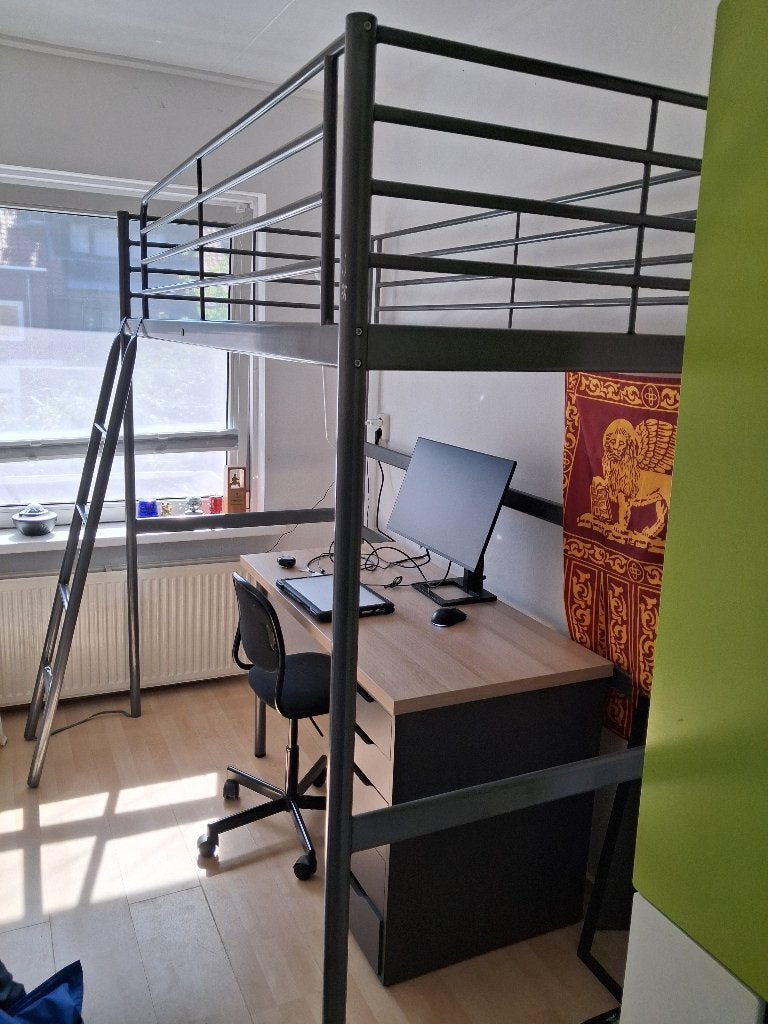 Ikea Svarta loft bed, Ophalen, 85 tot 100 cm, Gebruikt, Hoogslaper of Stapelbed