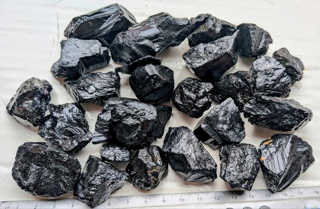 Schorl zwarte Toermalijn uit Tanzania, Verzenden, Mineraal