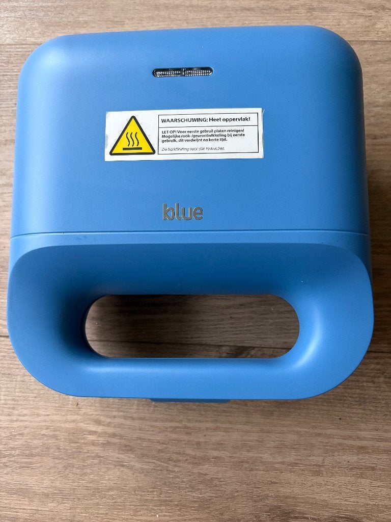 Wafelijzer, Blue, Ophalen of Verzenden, Uitneembare platen, Zo goed als nieuw