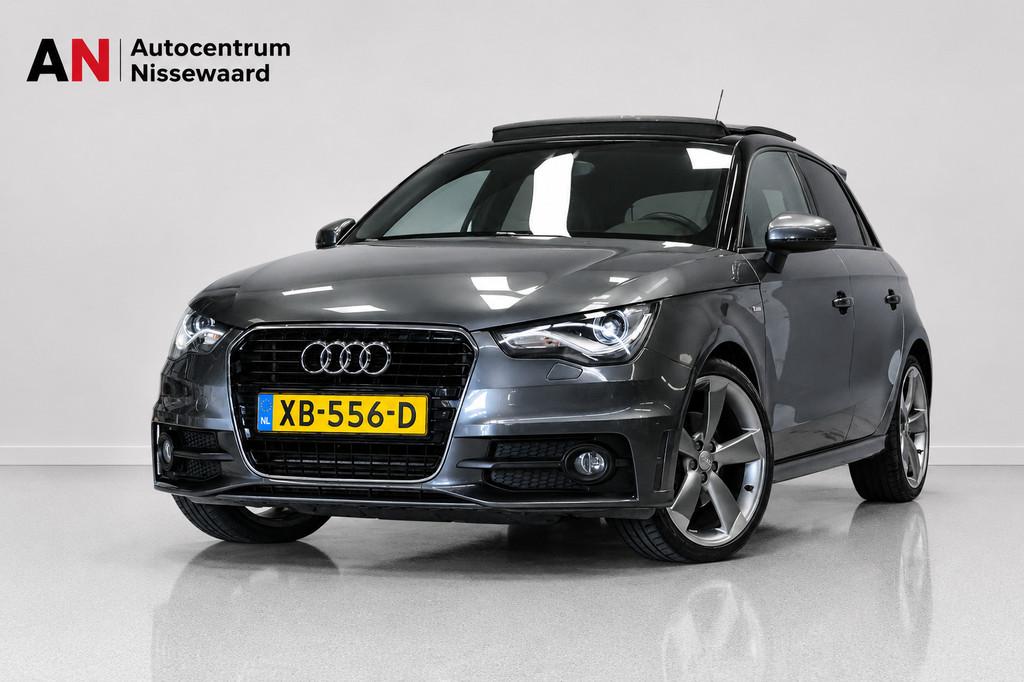 Audi A1 Sportback 1.4 TFSI 3x S-Line |AUT|185PK|Pano|Leder, Auto's, Euro 5, Zwart, 4 cilinders, 4 stoelen