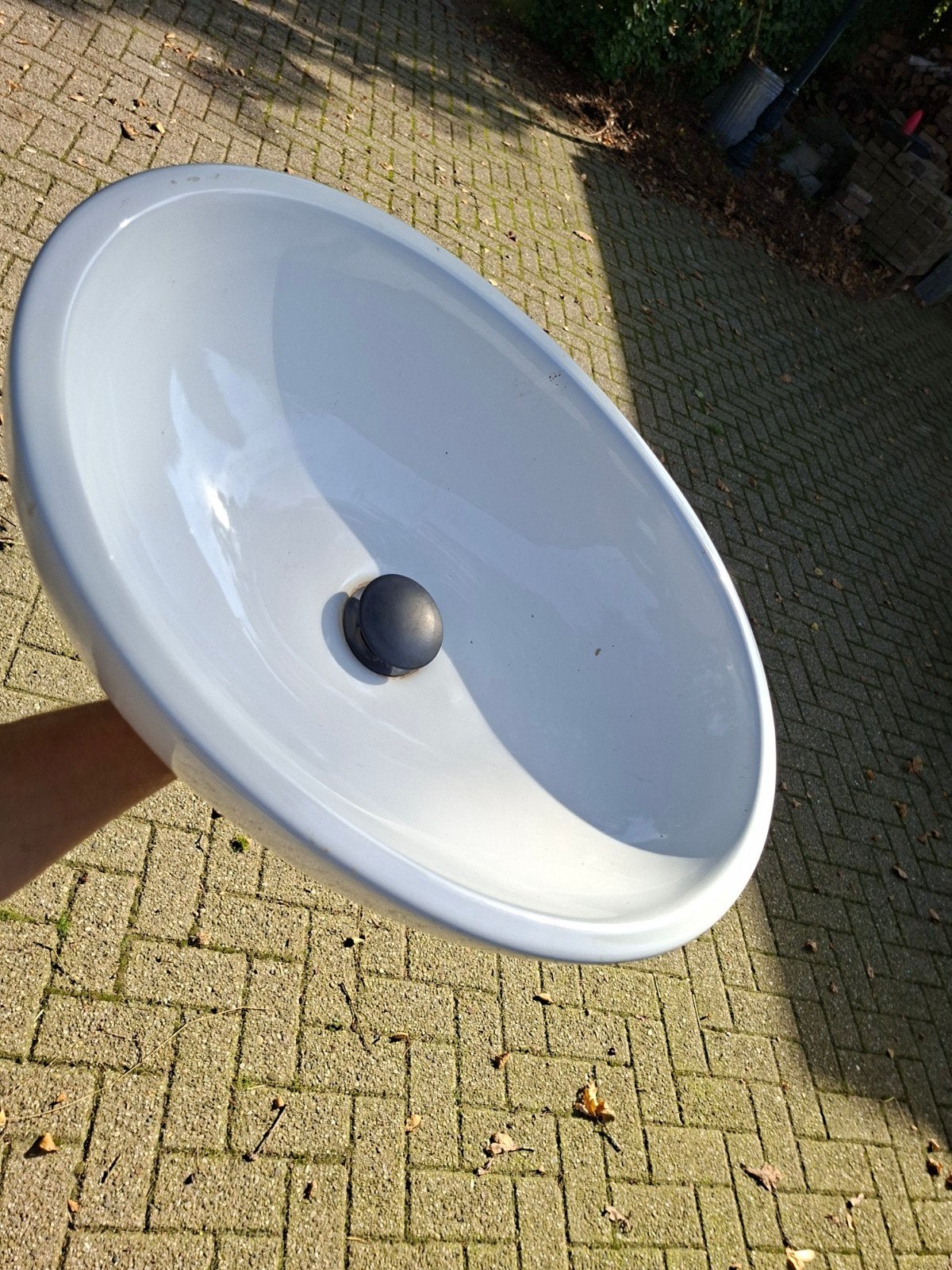 Wastafel / waskom keramiek 2 stuks, Ophalen of Verzenden, Zo goed als nieuw, Wastafel