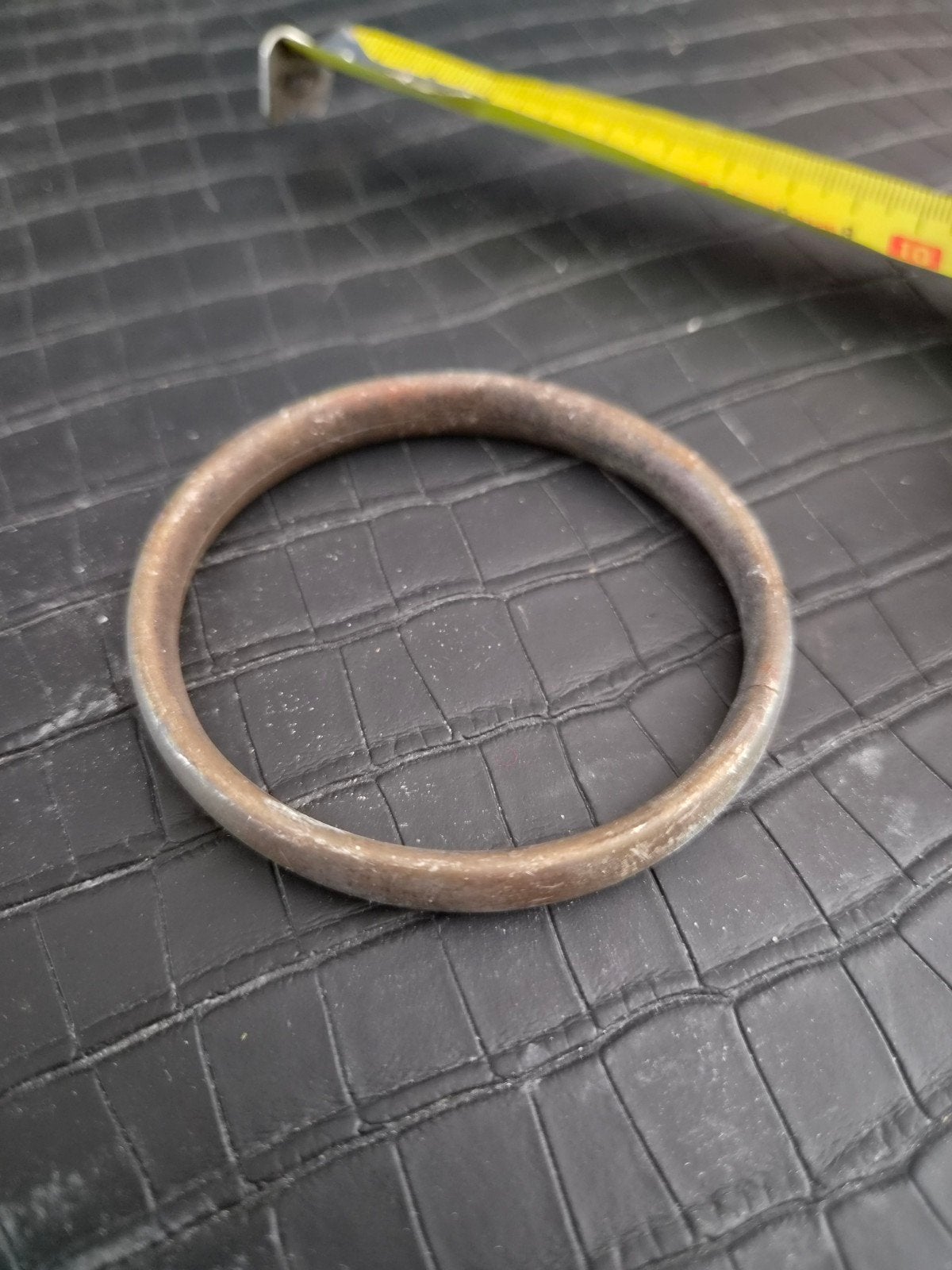 Antieke Zilveren Slavenarmband Bangle met Zwaardje Teken, Sieraden, Tassen en Uiterlijk, Antieke sieraden, Ophalen, Zilver, Armband