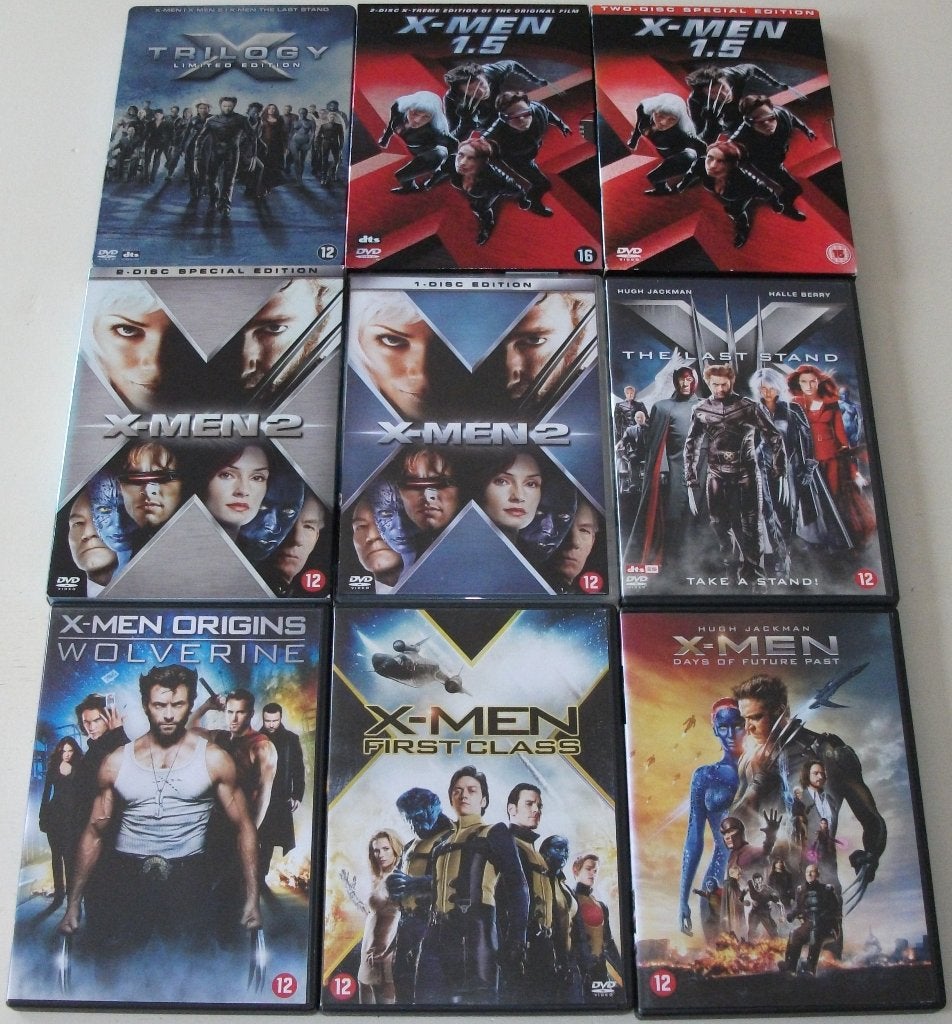 Dvd *** X-MEN *** Div. Uitgaven Deel 1 + 2 + 3 + 4 + 5 + 7, Vanaf 12 jaar, Ophalen of Verzenden, Zo goed als nieuw, Science Fiction