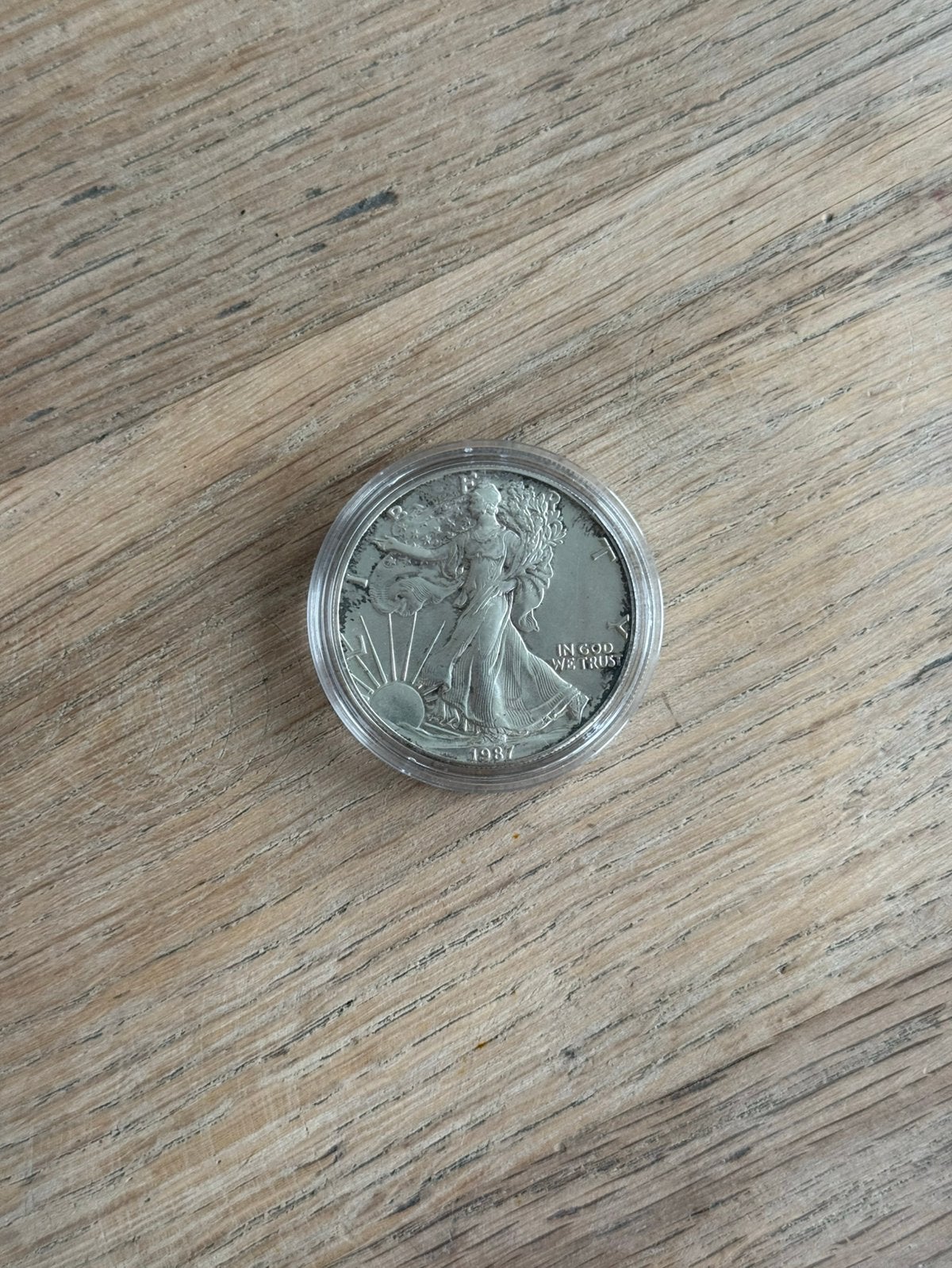 999 zilver 1oz american eagle 1987, Postzegels en Munten, Ophalen of Verzenden, Zilver