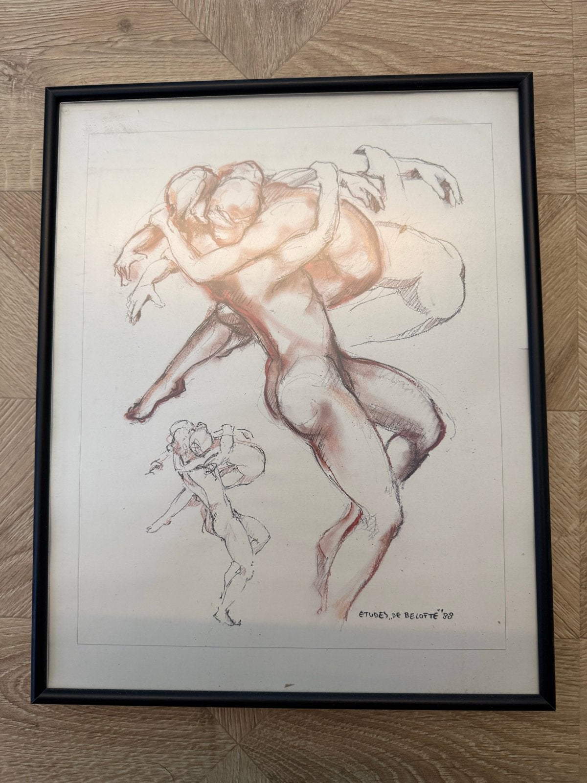 Kees Verkade - "De Belofte" -   Tekening '88, Ophalen of Verzenden, Tekening, Potloodtekening, Gesigneerd