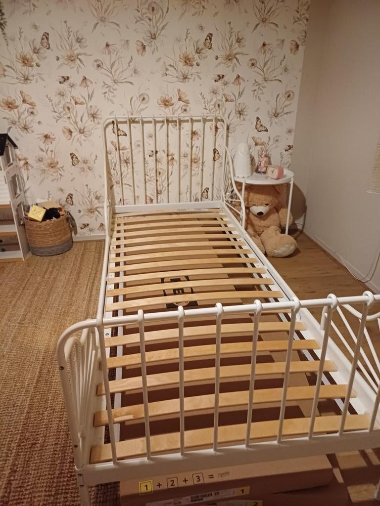 IKEA Sundvik meegroeibed wit, uitschuifbaar (zonder matras), Ophalen