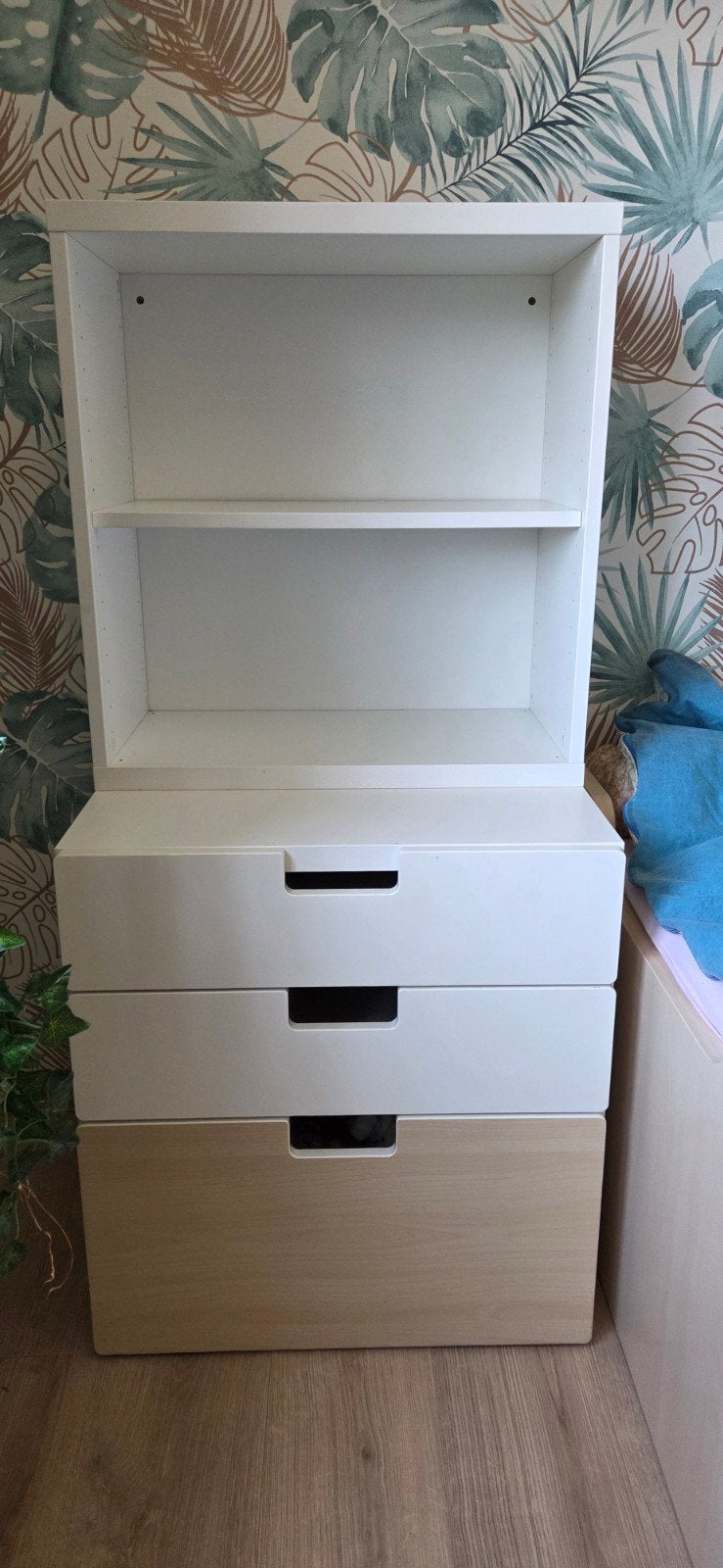 Ikea stuva , samstad ladekast wit beige, Ophalen, Gebruikt, 100 tot 150 cm, 50 tot 100 cm