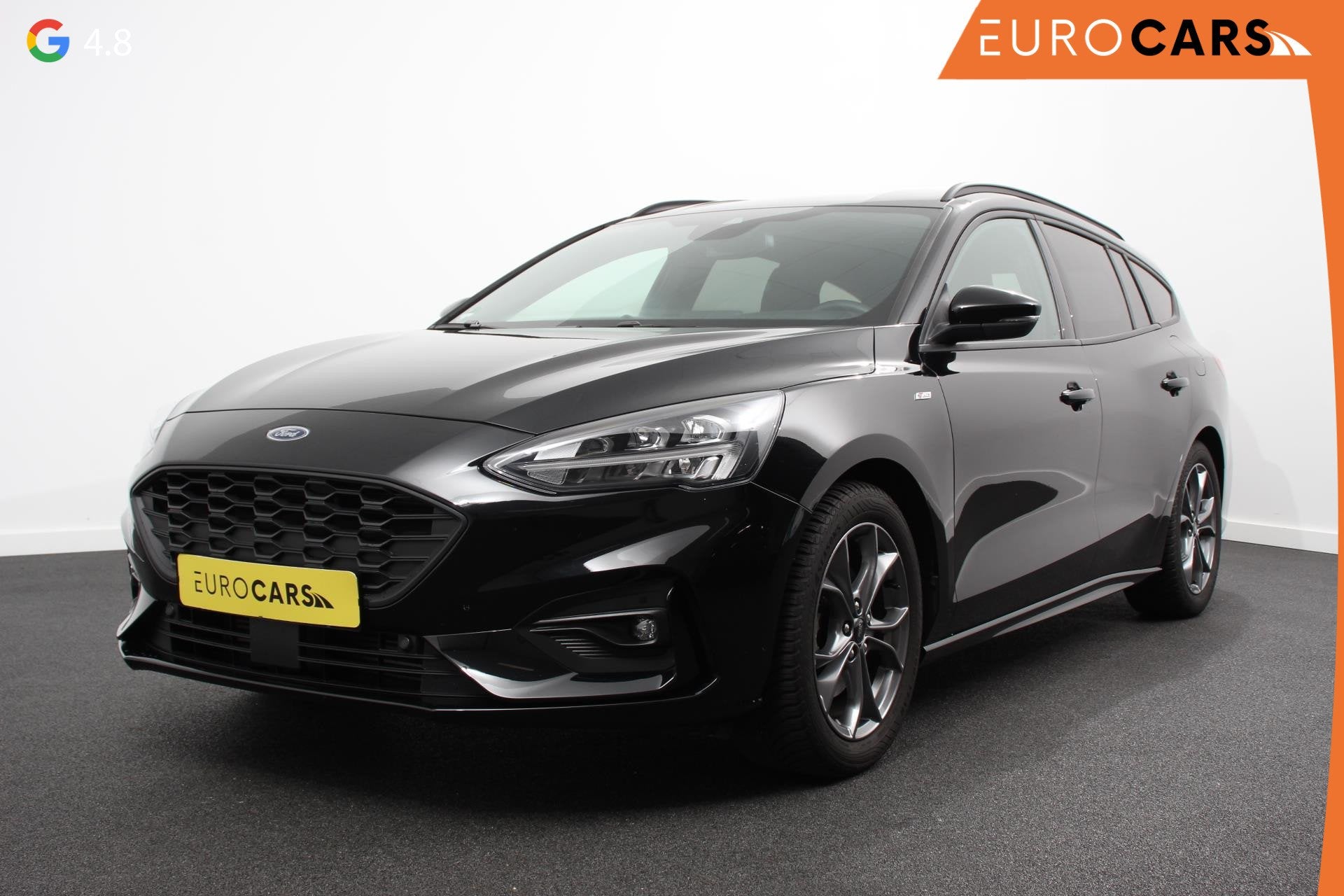 Ford Focus Wagon 1.0 EcoBoost ST Line 125 Pk Navigatie Adapt, Gebruikt, Euro 6, Zwart, Geïmporteerd
