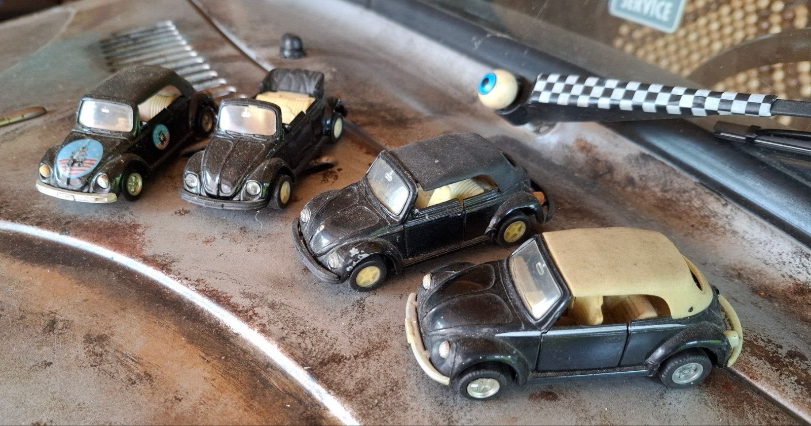 Oudere modelletjes Kever auto's - Set van 4, Ophalen of Verzenden, Gebruikt, Auto