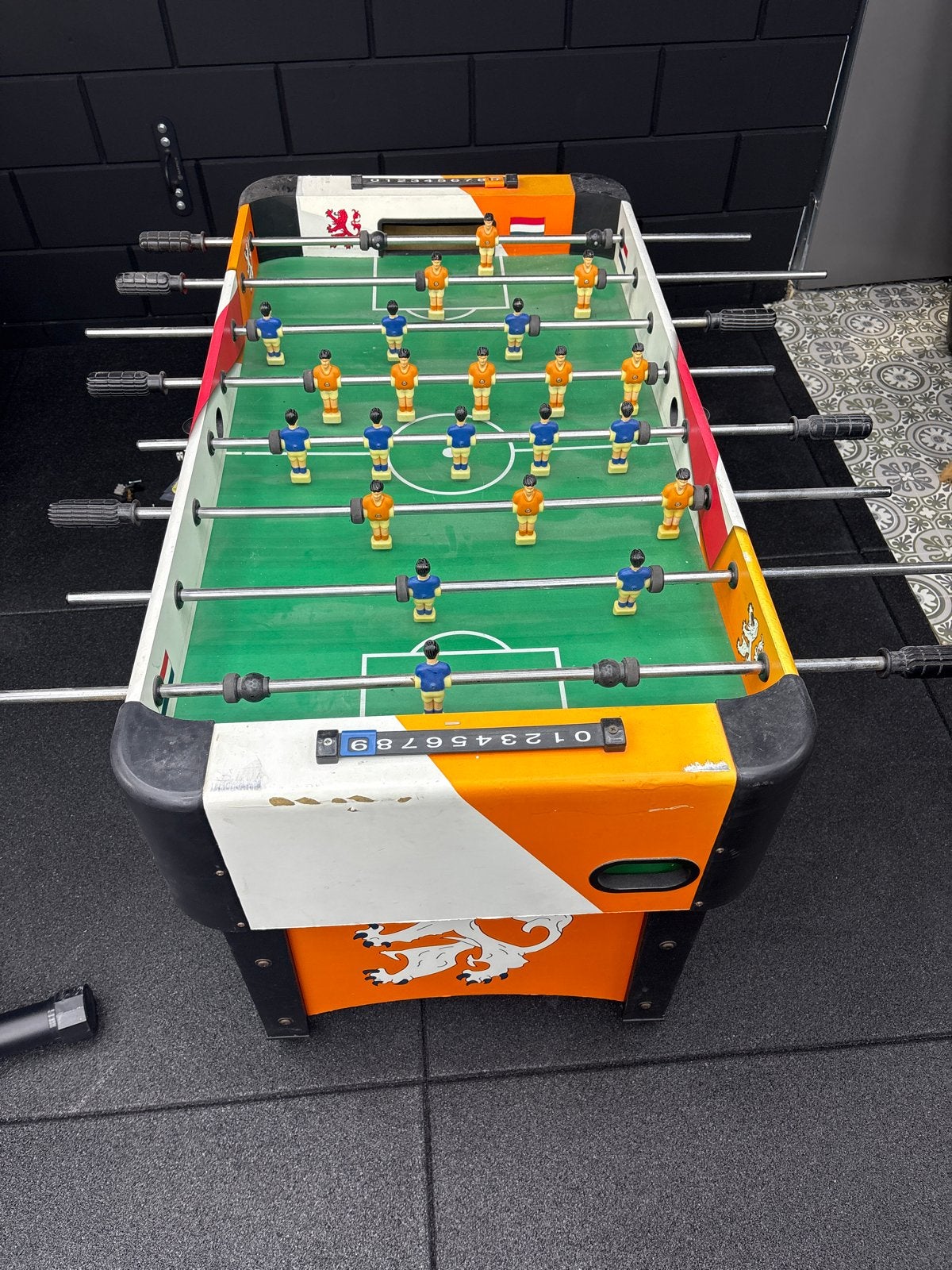 Tafelvoetbaltafel Oranje Leeuwen, Ophalen of Verzenden, Gebruikt