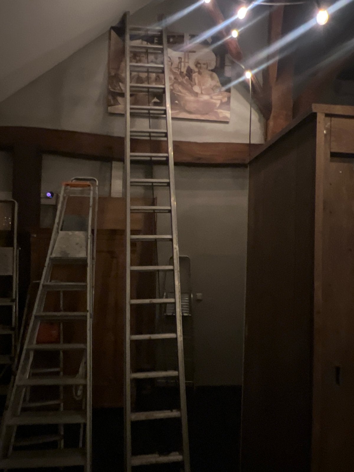 2 Deluge Schuifladders - 9 meter lengte, Ophalen, Gebruikt, Ladder, Opvouwbaar of Inschuifbaar