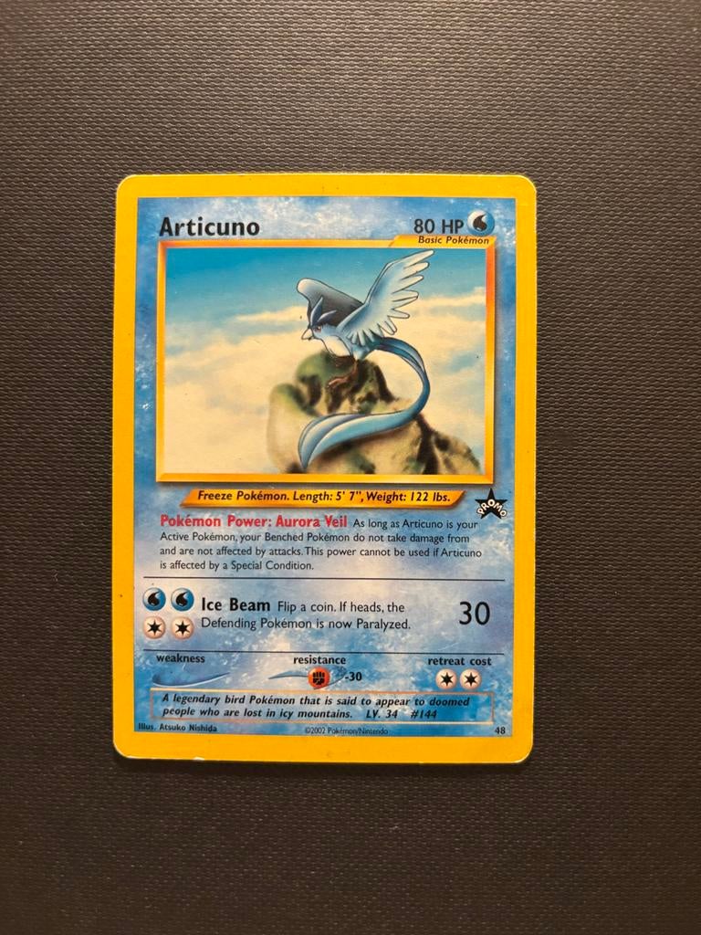 Articuno Pokémon Kaart - Promo 48, Ophalen of Verzenden, Zo goed als nieuw, Losse kaart