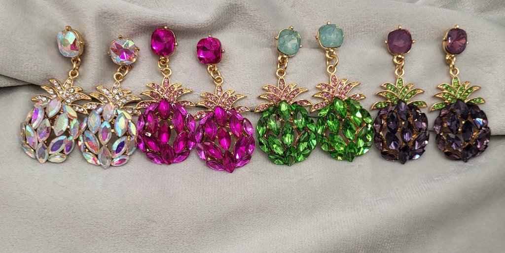 Oorhangers ananas, Overige materialen, Nieuw, Ophalen of Verzenden, Info@lajefa-sieraden.nl