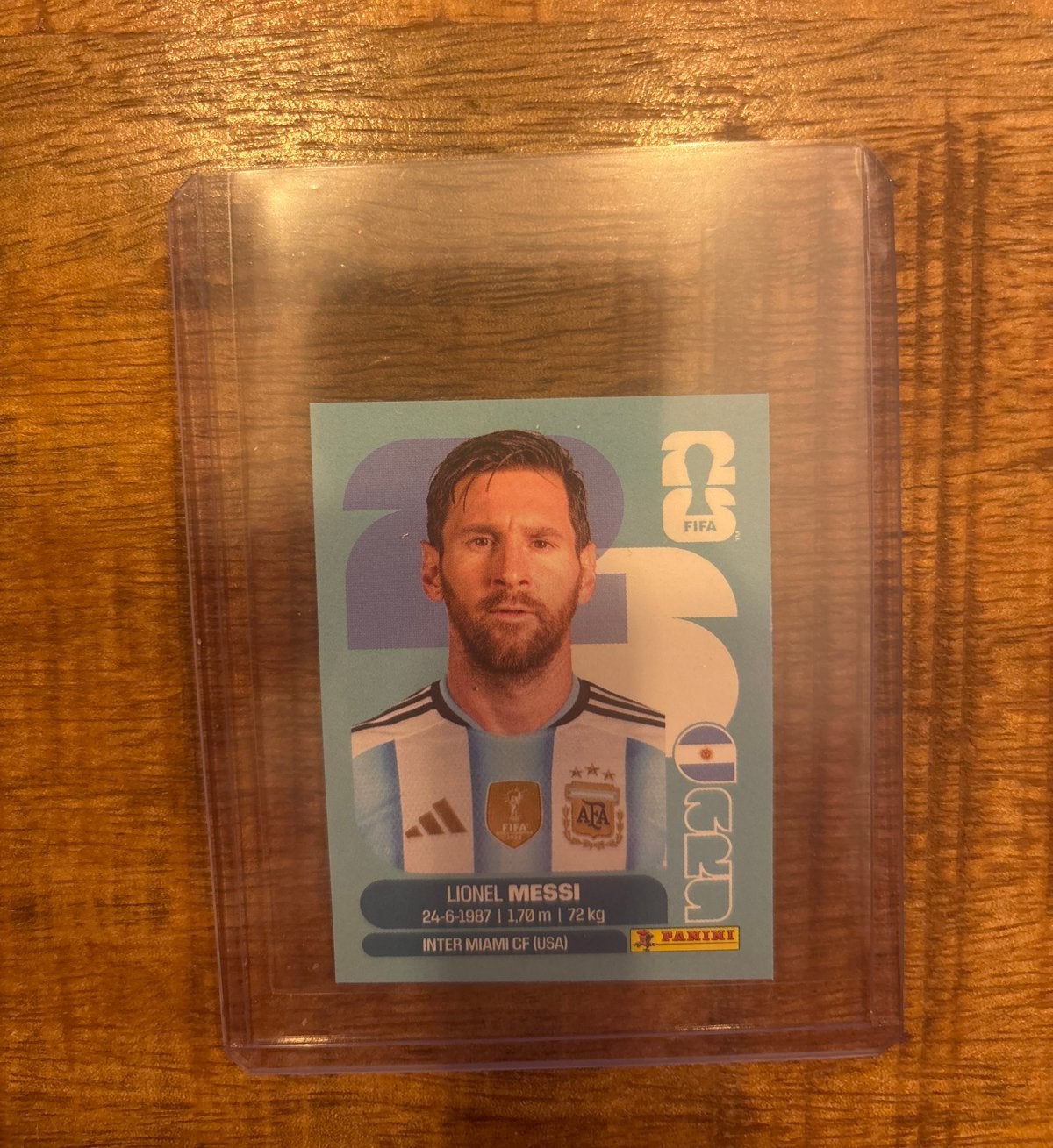 Lionel Messi Panini FIFA World Cup 2026 Sticker/Plaatje, Ophalen of Verzenden, Zo goed als nieuw, Plaatje