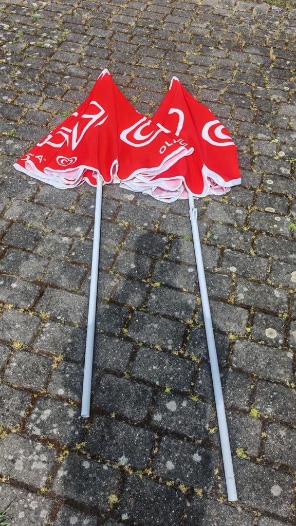 Ola Parasol, Tuin en Terras, Parasols, Ophalen, Verstelbaar, 2 tot 3 meter, Zo goed als nieuw
