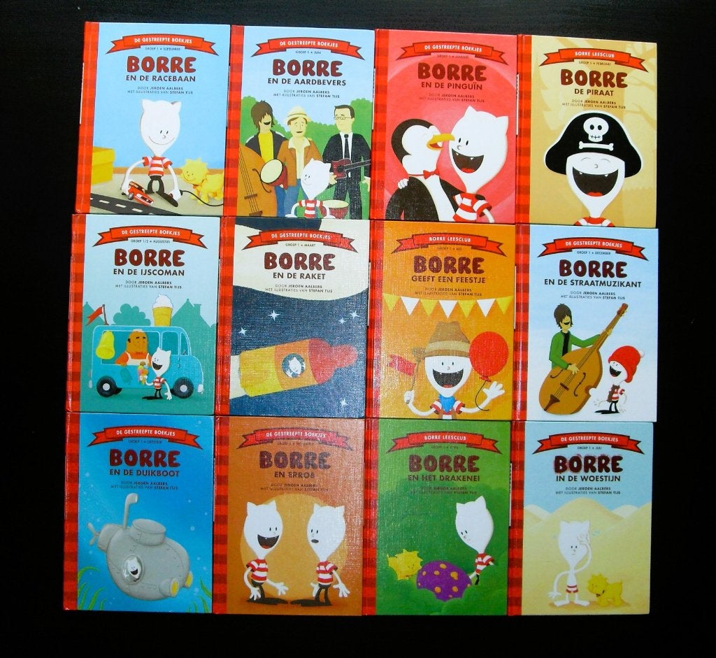 12 Borre Boekjes Borre Leesclub Rode Reeks, Fictie algemeen, Jongen of Meisje, Ophalen of Verzenden, Zo goed als nieuw