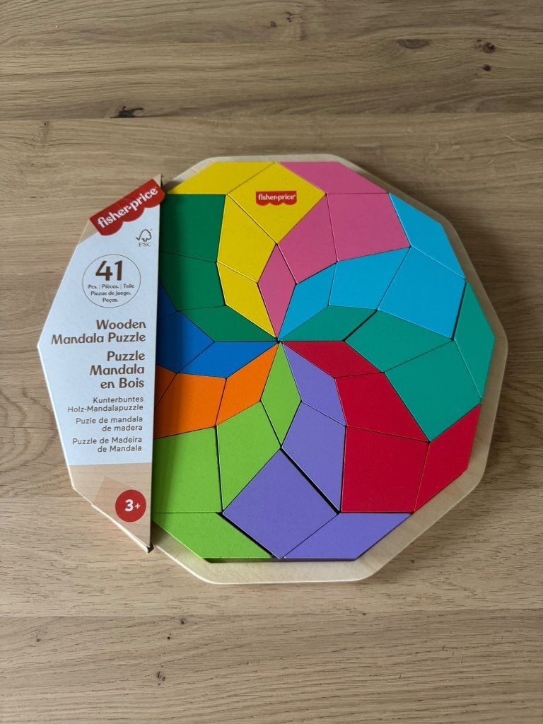 Fisher-Price Houten Mandala Puzzel - 41 Stukjes, Ophalen, Zo goed als nieuw, Overige typen