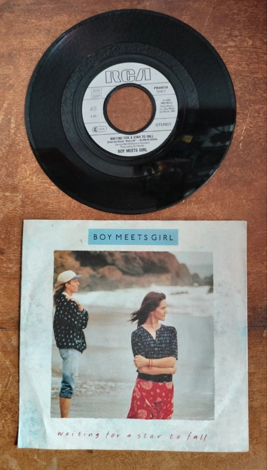 Boy Meets Girl - Waiting For A Star To Fall (Vinyl Single), Gebruikt, 7 inch, Pop, EP