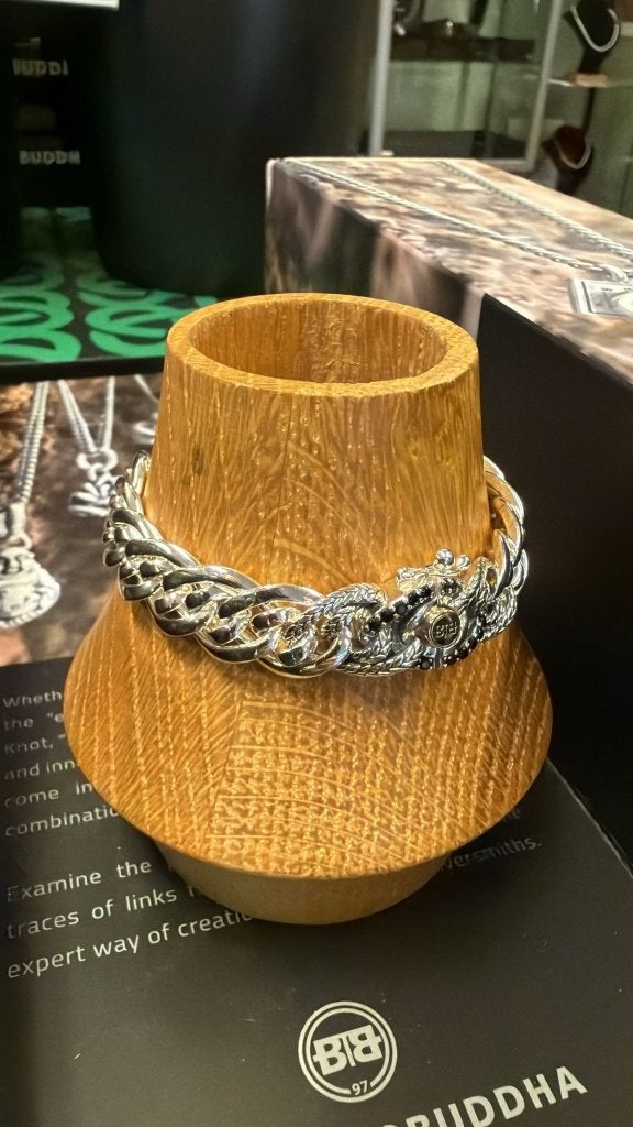 BUDDHA TO BUDDHA ARMBAND TYPE J850 D NATHALIE XS BL € 439,00, Ophalen of Verzenden, Nieuw, Zilver, Zilver