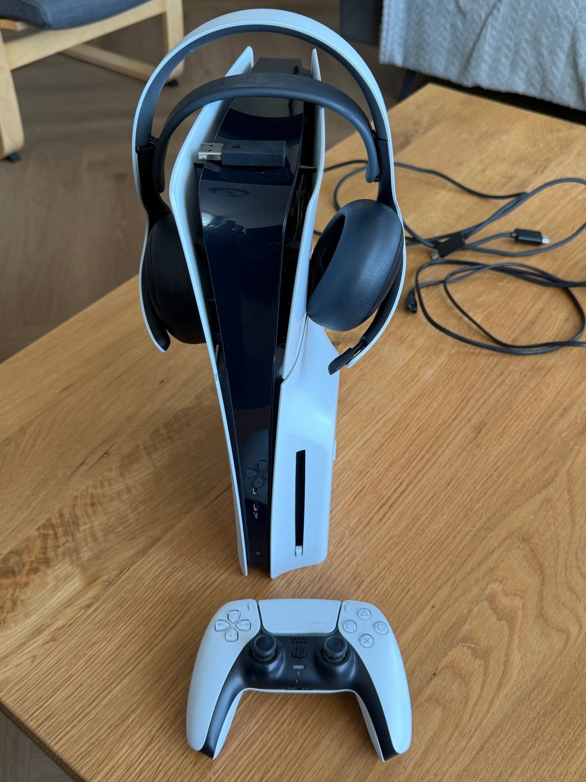 PS5 Slim Disc met Pulse Elite Headset, Ophalen, Zo goed als nieuw, Playstation 5
