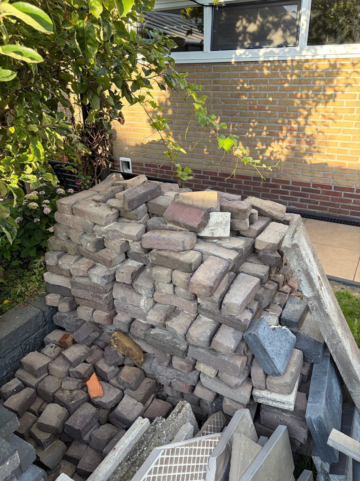 Waaltjes stenen, Tuin en Terras, Tegels en Klinkers, Ophalen, Klinkers, Zo goed als nieuw, Minder dan 5 m²
