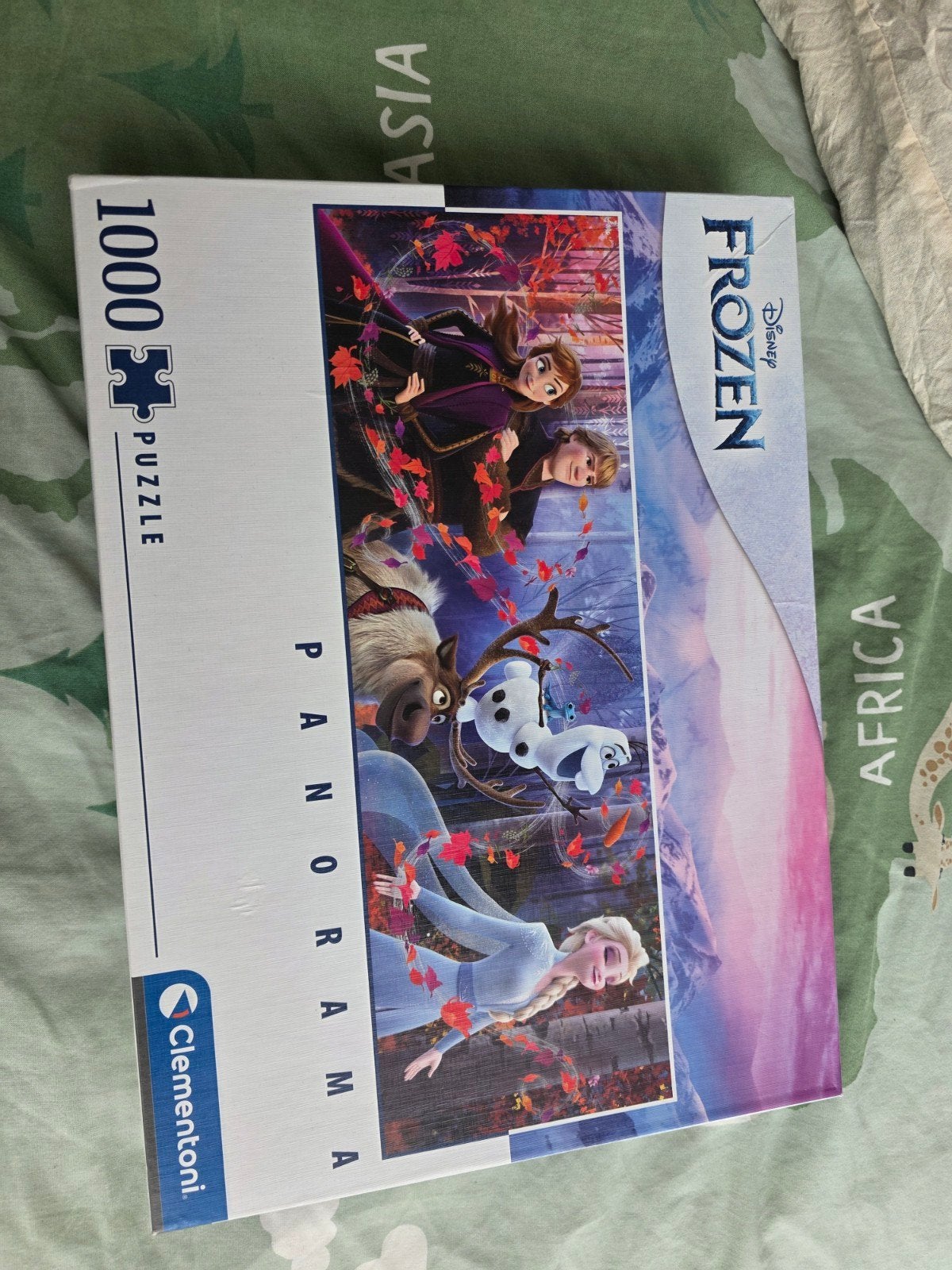 Disney Frozen Panorama Puzzel 1000 stukjes Clementoni, Ophalen of Verzenden, 500 t/m 1500 stukjes, Gebruikt, Legpuzzel