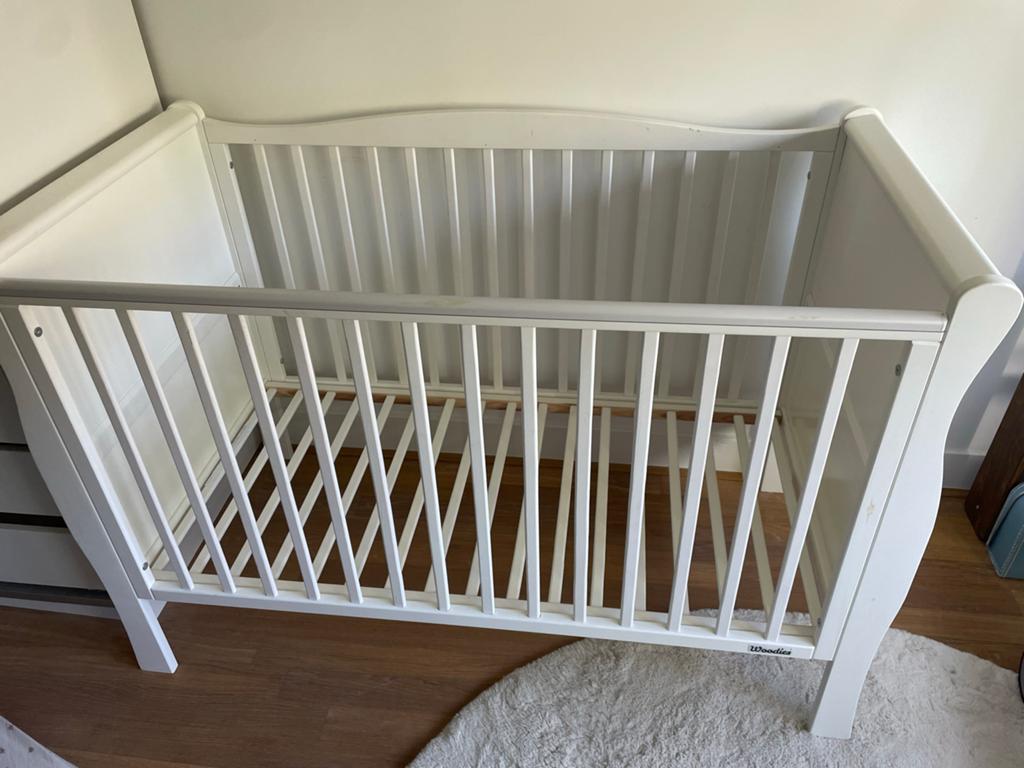 Woodies Noble Vintage Ledikant 60x120cm, Kinderen en Baby's, Ophalen, Gebruikt, Ledikant