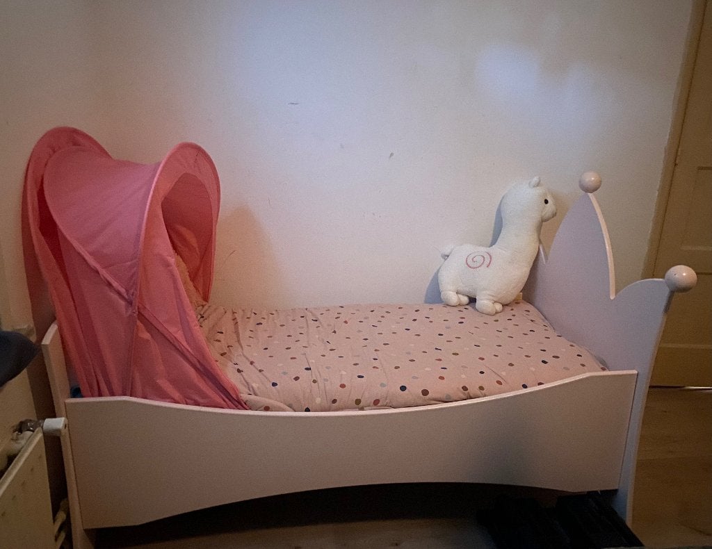 Kinderbed prinsessenbed, Kinderen en Baby's, Gebruikt, 70 tot 85 cm, 140 tot 160 cm, Ophalen