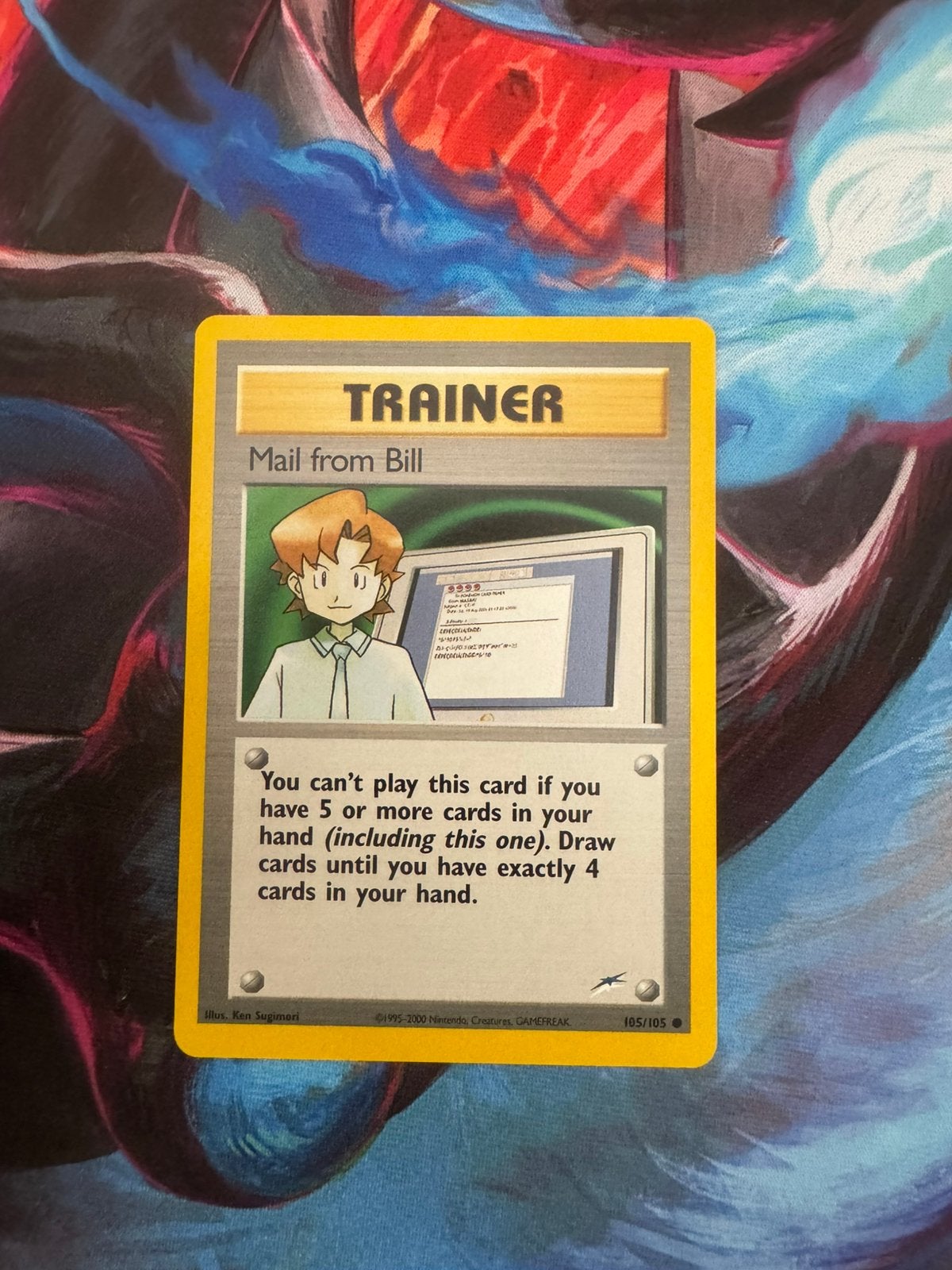 Pokémon kaarten Mail from Bill #105, Ophalen of Verzenden, Zo goed als nieuw, Losse kaart