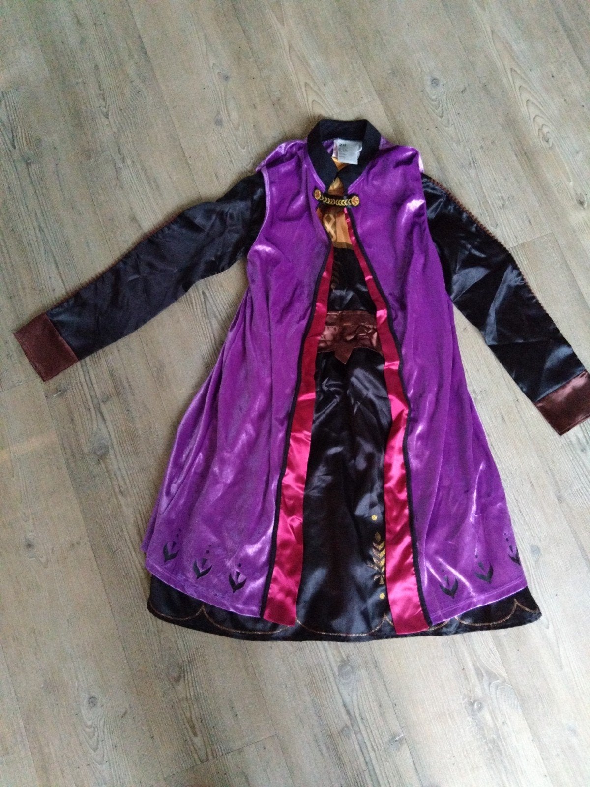 H&M Frozen II Anna Verkleedjurk met Cape Maat 134/140, Gebruikt, Meisje, H&M, Ophalen of Verzenden