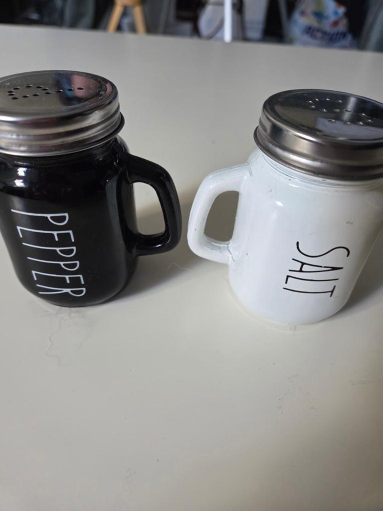 Zout- en pepervaatjes set - Rae Dunn stijl, Overige typen, Nieuw, Ophalen of Verzenden, Steen/keramiek