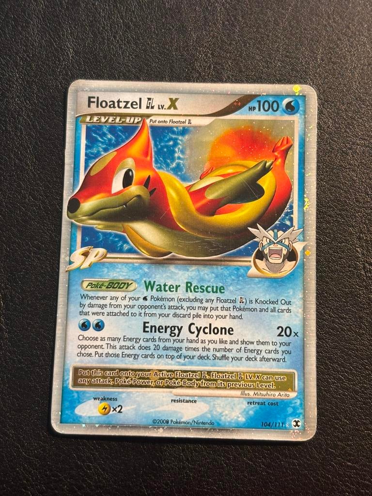 Floatzel LV.X - Rising Rivals 104/111 (GD), Ophalen of Verzenden, Zo goed als nieuw