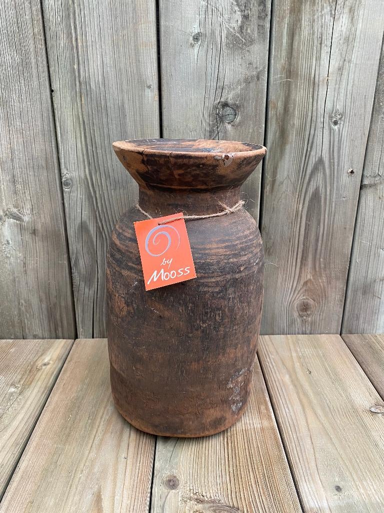 Oude Nepalese kruik, Huis en Inrichting, Woonaccessoires | Vazen, Overige materialen, Overige kleuren, Nieuw, Ophalen of Verzenden
