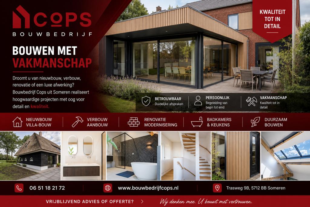 Bouwbedrijf Cops    bouwen met vertrouwen en vakmanschap, Verbouw of Aanbouw