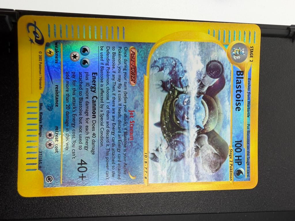 Blastoise Pokémon Kaart - Foil (2003) expedition, Ophalen of Verzenden, Gebruikt, Losse kaart, Foil
