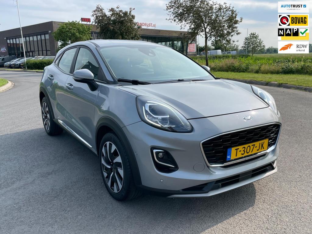 Ford Puma 1.0 EcoBoost Hybrid Titanium Aut, 1e eig, Geen imp, Euro 6, Bedrijf, Grijs, Hybride Elektrisch/Benzine