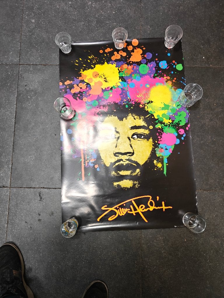 poster jImi hendrix, Ophalen of Verzenden, A1 t/m A3, Muziek, Rechthoekig Staand