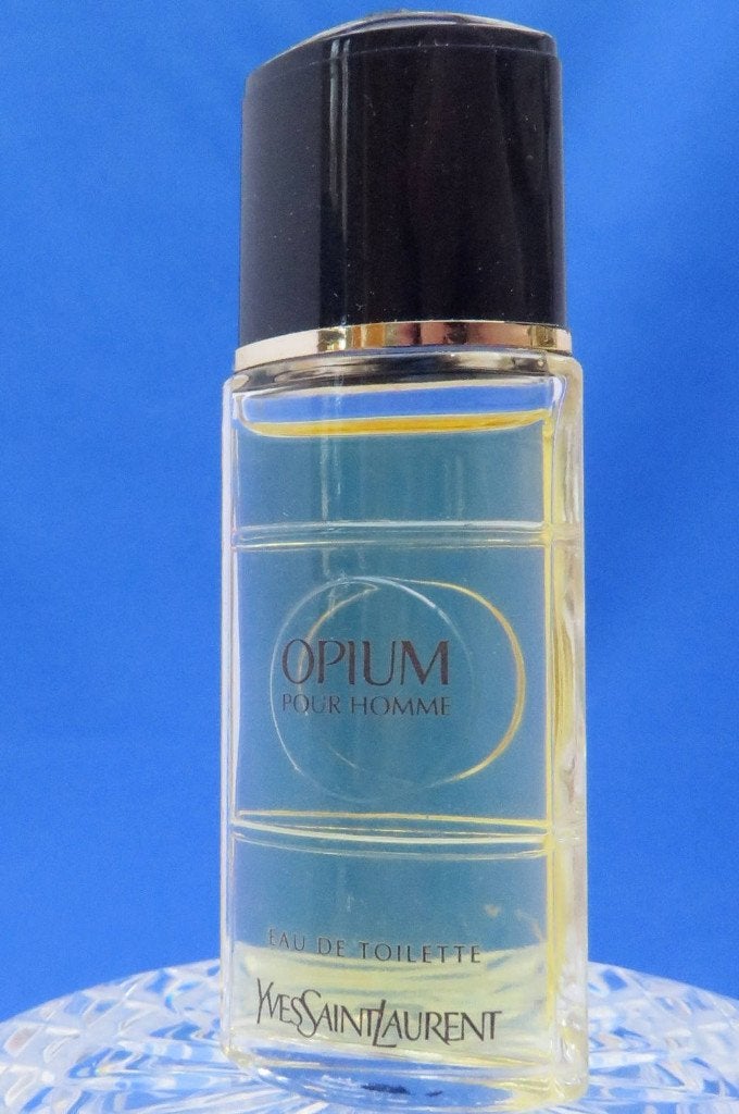 Mini - SAINT LAURENT - Opium homme - 7,5ml - edt - 7,9cm, Ophalen of Verzenden, Gebruikt, Miniatuur, Gevuld
