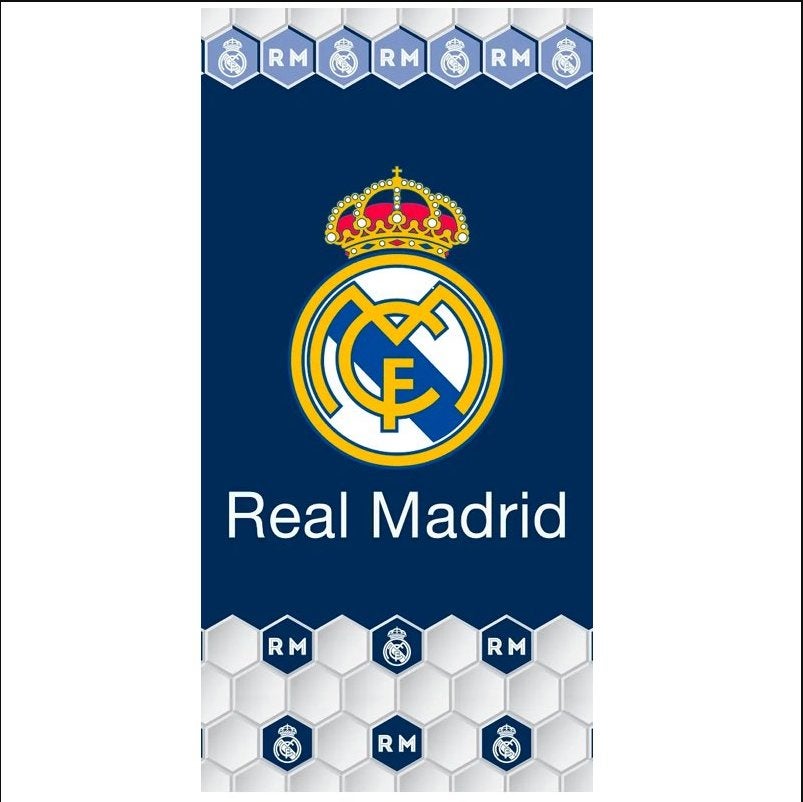 REAL MADRID Strandlaken, Badlaken, 100% Katoen :70 x 140 cm, Maat XS of kleiner, Ophalen of Verzenden, Nieuw, Shirt