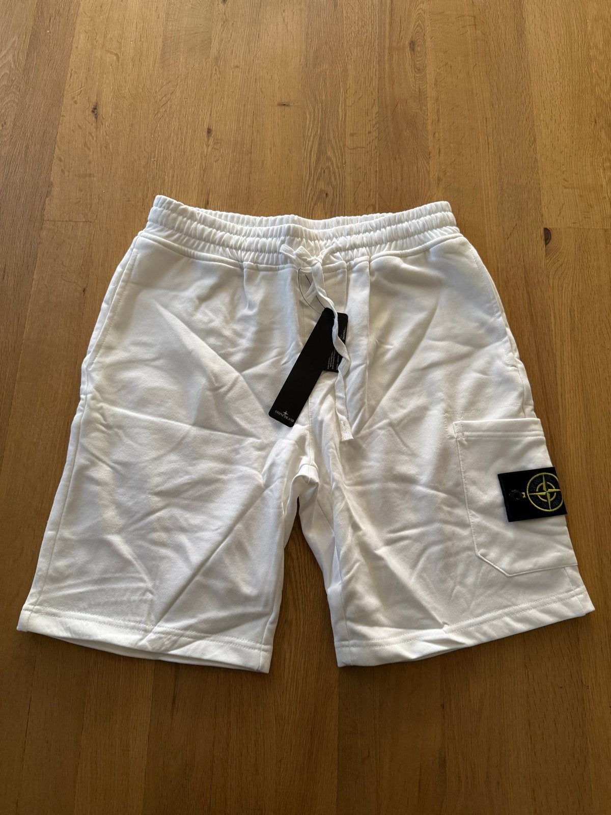 Nieuwe Stone Island Sweatshorts - Maat M, Kleding | Heren, Verzenden, Nieuw, Maat 48/50 (M), Wit