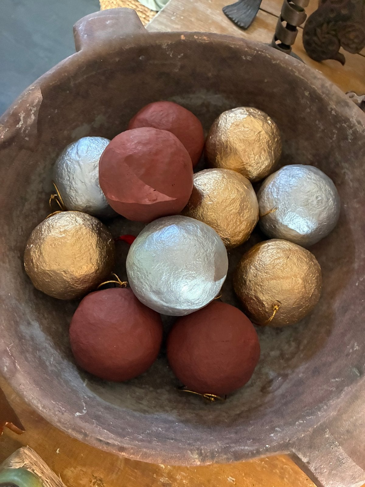 Papier mache ballen kerst, Diversen, Ophalen of Verzenden, Nieuw