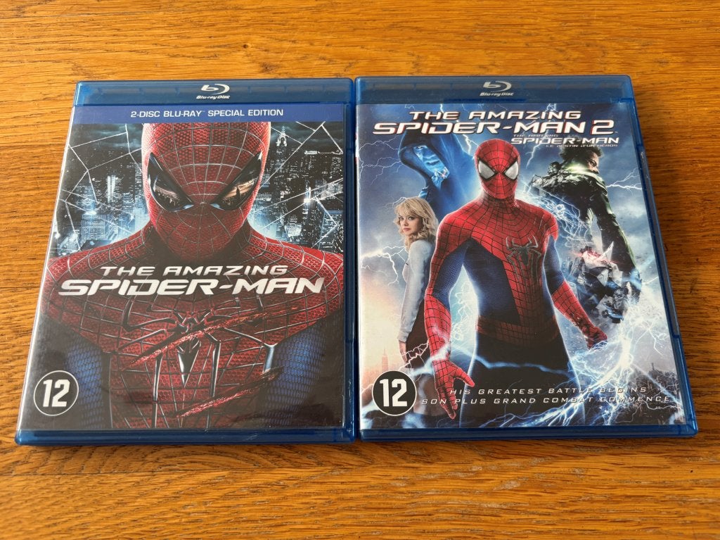 Blu-ray's The Amazing Spider-Man 1 en 2, Cd's en Dvd's, Blu-ray, Gebruikt, Science Fiction en Fantasy, Ophalen of Verzenden