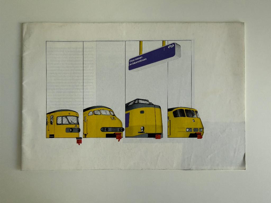 Boekje / brochure NS treinen (1977), Verzamelen, Spoorwegen en Tramwegen, Ophalen of Verzenden, Gebruikt, Trein, Boek of Tijdschrift